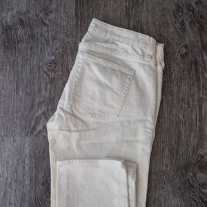J. Crew white cropped matchstick jeans size 26